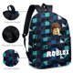 thumbnail image 4 of Cartoon anime roblox game juego de mochila escolar de 3 piezas para estudiantes de primaria y secundaria JAMW Sencillez, 4 of 4