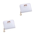 thumbnail image 4 of Monedero compacto y versátil Qarigey Cartera Tarjetero Carteras pequeñas Monedero blanco 2Conjunto, 4 of 6