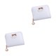 thumbnail image 3 of Titular de Tarjeta Minnieouse Billetera Compacta PU Blanco 2Conjunto, 3 of 6