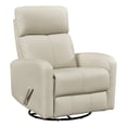 thumbnail image 1 of Lexicon Sorrento Fauteuil Inclinable Pivotant à Bascule en Cuir, Beige, 1 of 14