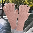 thumbnail image 4 of Women's Fingerless Winter Gloves with Touchscreen Capability for Mobile Use and Fleece Lining for Cycling, 4 of 8