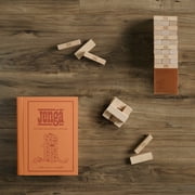 WS Game Company Jenga Vintage Bookshelf Edition, Wood Stacking Game Set