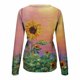 thumbnail image 5 of Camisas informales de manga larga para mujer, sudadera de cuello redondo con estampado Floral de plantas, jersey de cuello redondo, túnica holgada con estampado de puesta de sol Pompotops gfhjh19904, 5 of 5