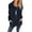 Black, variant on Women's Overcoat Loose Button Down Outerwear Coat Casual Long-Sleeve Jacket for Fall and Winter Brown 2XL