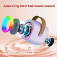 thumbnail image 2 of Bonaok Mini Karaoke Machine Toys, Portable Microphones for Kids Adults, Wireless Speaker Machine with LED Lights, Home Party Birthday Gifts for 3-12 Years Old Girls Boys, 2 of 10