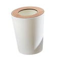 thumbnail image 3 of Bathroom Wastebasket without Lid Round Garbage Container for Bathroom Toilet 7L White, 3 of 8