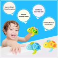 thumbnail image 4 of Juguete de baño para bebé, forma de tortuga, para piscina infantil [3 piezas], 4 of 5