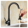 thumbnail image 3 of Pull Out Kitchen Faucet Black Oil Brush Sink Mixer Tap 360 Degree Kitchen Faucet Rotation Mixer Tap Kitchen Tap ,Easy to Install, 3 of 7
