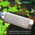 thumbnail image 4 of fastboy 1/2/3/5 Aquarium Intake Inflow Mesh Stainless Steel Cylinder Filter Fishtank Shrimp Fish Net Filtration System Replacing Parts S 1 Pc, 4 of 6