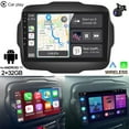 thumbnail image 2 of Molaner Android 13 Double Din Car Stereo Radio Player for Jeep Renegade 2015-2020, 9 Inch with Wireless Carplay & Android Auto with GPS Navi BT Head Unit,2+32G, 2 of 9
