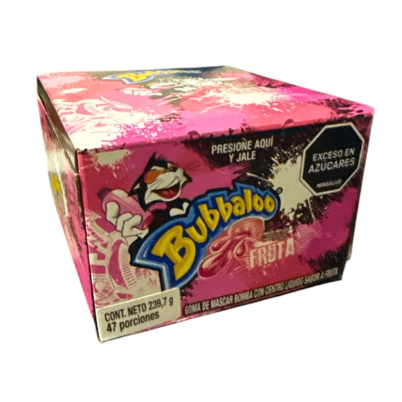 Bubbaloo Adams - 47 Pack - 239.7g (8.46 oz) - Assorted Fruit-Flavored Bubble Gum with Juicy Filling