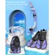 thumbnail image 5 of Set 4 en 1 de equipo de snorkel Ubekezele para adultos con bolsa de viaje, 5 of 7