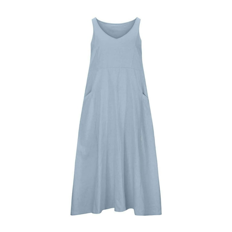Favipt Linen Dresses for Women Long Casual Fashion Flowy 2025 Dress Sleeveless V Neck Elegant Dresses Plain Comfy Loose Maxi Dress with Pockets Light Favipt Linen Dresses for Women Long Casual Fashion Flowy 2025 Dress Sleeveless V Neck Elegant Dresses Plain Comfy Loose Maxi Dress with Pockets Light