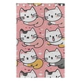 thumbnail image 4 of Cats in Pink Black Out Curtains 72 Inch Length Curtains for Sliding Glass Doors Bedroom Living Room 2 Pack, 4 of 6