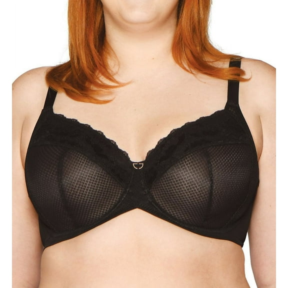 Curvy Kate BLACK Delightfull Side Support Full Coverage Bra, US 46G, UK 46F