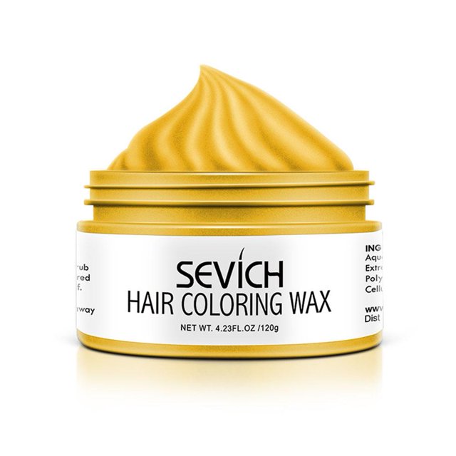 TQEHS Cera de color para el cabello desechable para mujeres y hombres, pasta de barro para peinar, crema para teñir el cabello, αы S9Y9