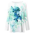 thumbnail image 4 of Tops de mujer Invierno Estampado de animales Botón Sudadera Pullover Tops Fridja  hkj1989, 4 of 5
