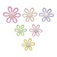 thumbnail image 1 of 6 piezas de flores de margarita tejidas para decoración de pared, ideal para cumpleaños, baby shower Estilo B, 1 of 9