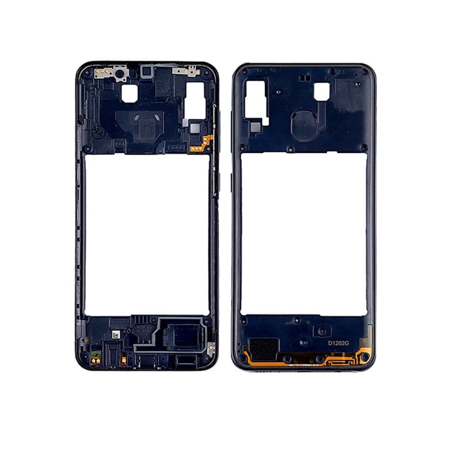 Esource Parts Samsung Galaxy A20 SM-A205W Replacement Middle Frame Bezel Plate Black