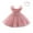 Pink, variant on Bixock Fall and Winter Clothes,Toddler Girls Dresses,Fall One Year Old Baby Solid Color Round Neck Sleeveless Pleated Mesh Skirt Bow Princess Dress Performance Dress