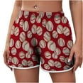 thumbnail image 2 of Women's Fashionable Dandelion Print Capris Drawstring Shorts Short Pants For Women, 2 of 6