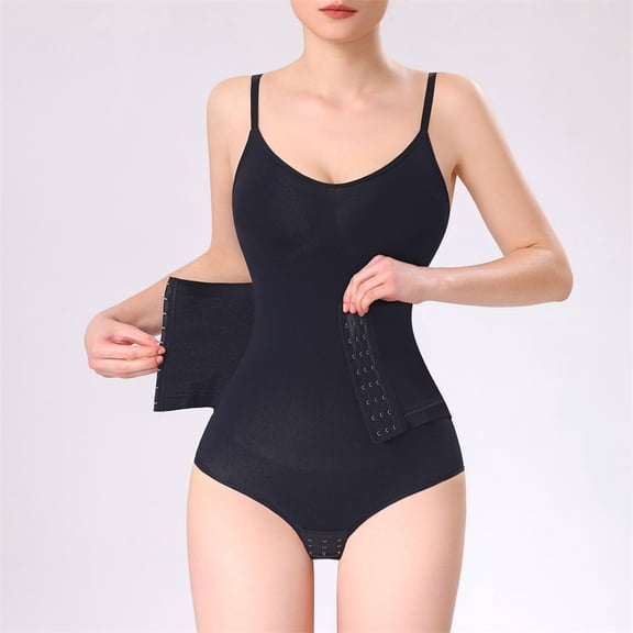 AFOJOY Shapewear Bodysuit Slimming Tummy Control Butt Lift Back Support Waist Trainer for Women Plus Size