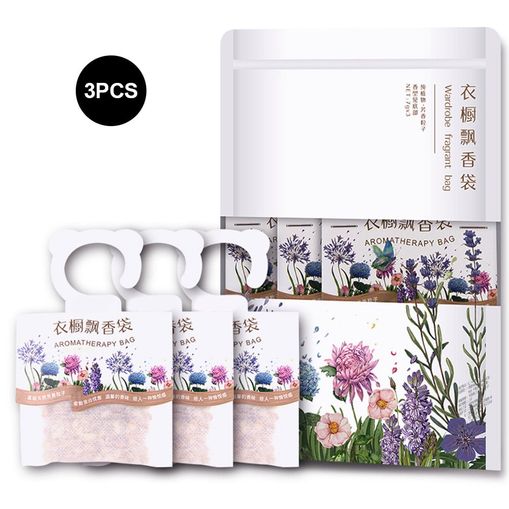 Random Flavor 6pcs Premium Scented Sachets Bags for Drawers Closets and Cars Lovely Fresh Fragrance 