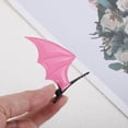 thumbnail image 4 of Unique Bargains 1 Pair Duckbill Clip Halloween Bat Hair Clip for Women Pink, 4 of 5