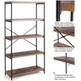 thumbnail image 4 of Costway 5-Tier Bookshelf, Industrial Etagere Bookcase, Rustic Display Shelf Organizer, 4 of 10