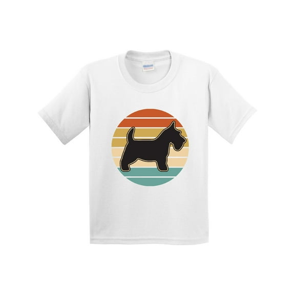 Inktastic Scottie Dog Vintage Scottish Terrier Youth T-Shirt