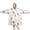 White Highland Cow, variant on Beige Buffalo Pattern Wearable Oversized Blanket,Wearable Blanket Hoodie for Adults,Cozy Hooded Blankets with Super Pockets,Super Warm Fuzzy Pullover for Women & Men