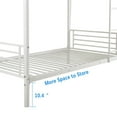 thumbnail image 6 of Ktaxon Twin Over Twin Metal Bunk Bed, Heavy Duty Bed Frame,Loft Bed for Children,White, 6 of 6