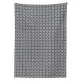 thumbnail image 2 of Moroccan Tablecloth, Mosaic Circular Pattern Arrow Shapes Marrakech Inspired Design Abstract Motifs, Rectangle Satin Table Cover Accent for Dining Room and Kitchen, 60" X 84", Multicolor, by Ambesonne, 2 of 2