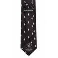 thumbnail image 5 of Scott Allan Extra Long Black Tie for Men | 63"in Long Woven Necktie | Fleur De Lis Patterned Neck Tie, 5 of 5
