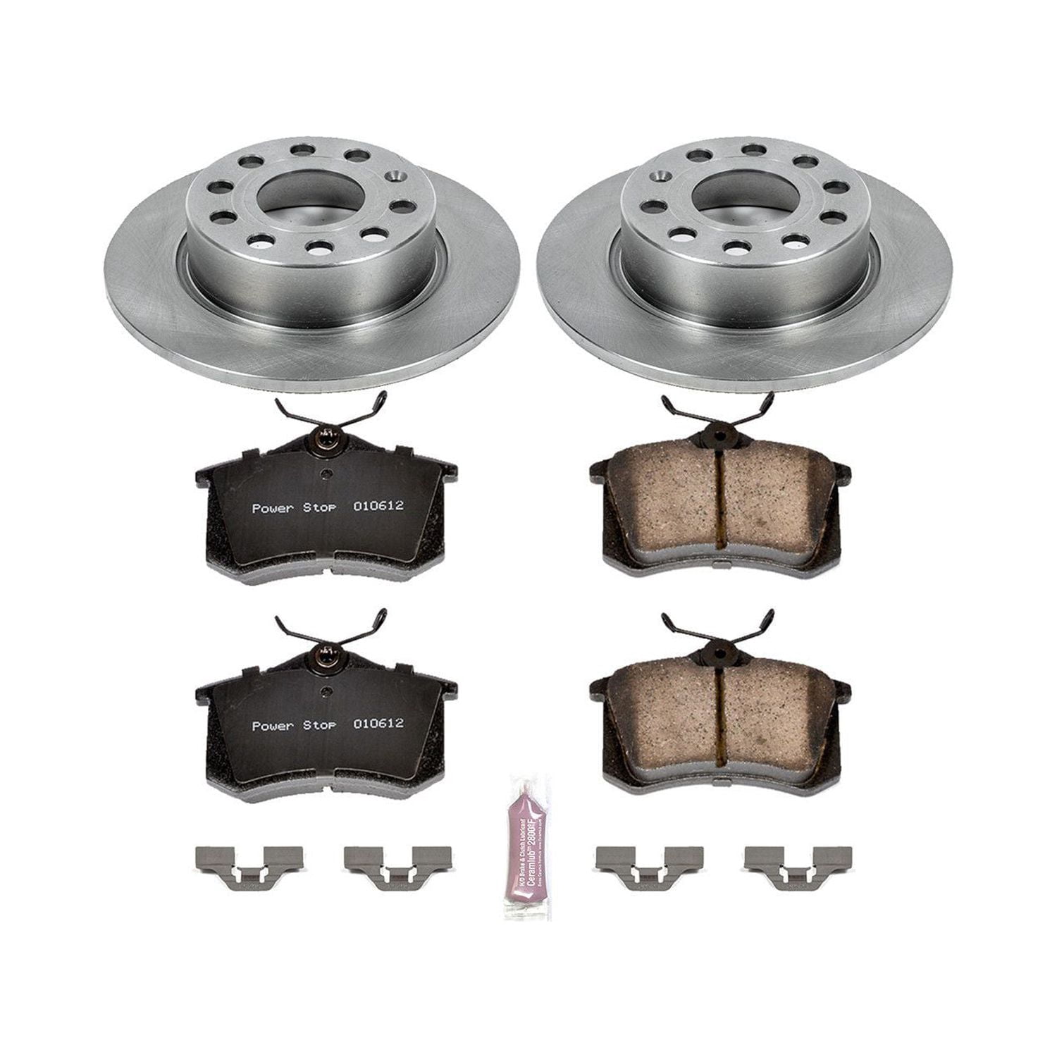 Power Stop Rear Stock Replacement Brake Pad and Rotor Kit KOE5671