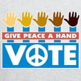 thumbnail image 3 of CafePress - Vote Peace Zip Hoodie - Zip Hoodie, Classic Hooded Sweatshirt with Metal Zipper, 3 of 4