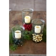 thumbnail image 3 of First of a Kind Glass Hurricane Pillar Candle Holder with Rustic Metal Insert, Perfect as a Centerpiece (10" Tall), 3 of 10