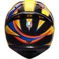 thumbnail image 2 of AGV K1 Valentino Rossi Soleluna 2015 Motorcycle Helmet Yellow/Black XL, 2 of 5
