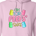 thumbnail image 3 of Inktastic Oh for Peeps' Sake Easter Bunnies Adult Hoodie Sweatshirt, 3 of 4