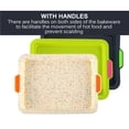 thumbnail image 1 of Silicone Bakeware with Handles Rectangular High Baking Pan Non-stick Baking Sheet Baking Tools for Home Restaurant Dessert Shop, 1 of 8
