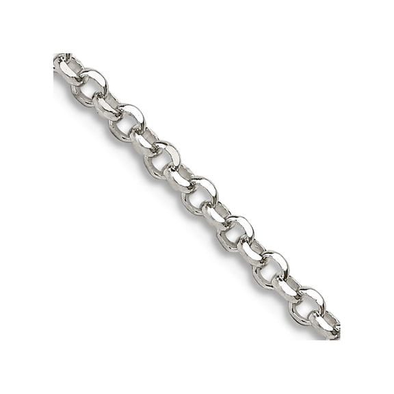 925 Sterling Silver Spring-Ring 2.2mm Sparkle-Cut Cable Chain Necklace 22 Inch Chain Necklace for Women and Men