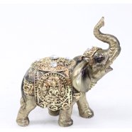 Feng Shui Bronze Elephant Trunk Statue Wealth Lucky Figurine Gift Home ...