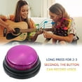 thumbnail image 3 of 30-Second Voice Recording Push Button Box with LED Light - Interactive Toy for Parent-Child Games, Language Learning & Message Sharing - Portable, Easy to Use with Comfortable Press Feel - Blue, 3 of 6