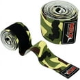 thumbnail image 2 of MRX Knee Wraps Weight Lifting Straps Guard Pads Sleeves Powerlifting Gym Bandage Camo Green, 2 of 2