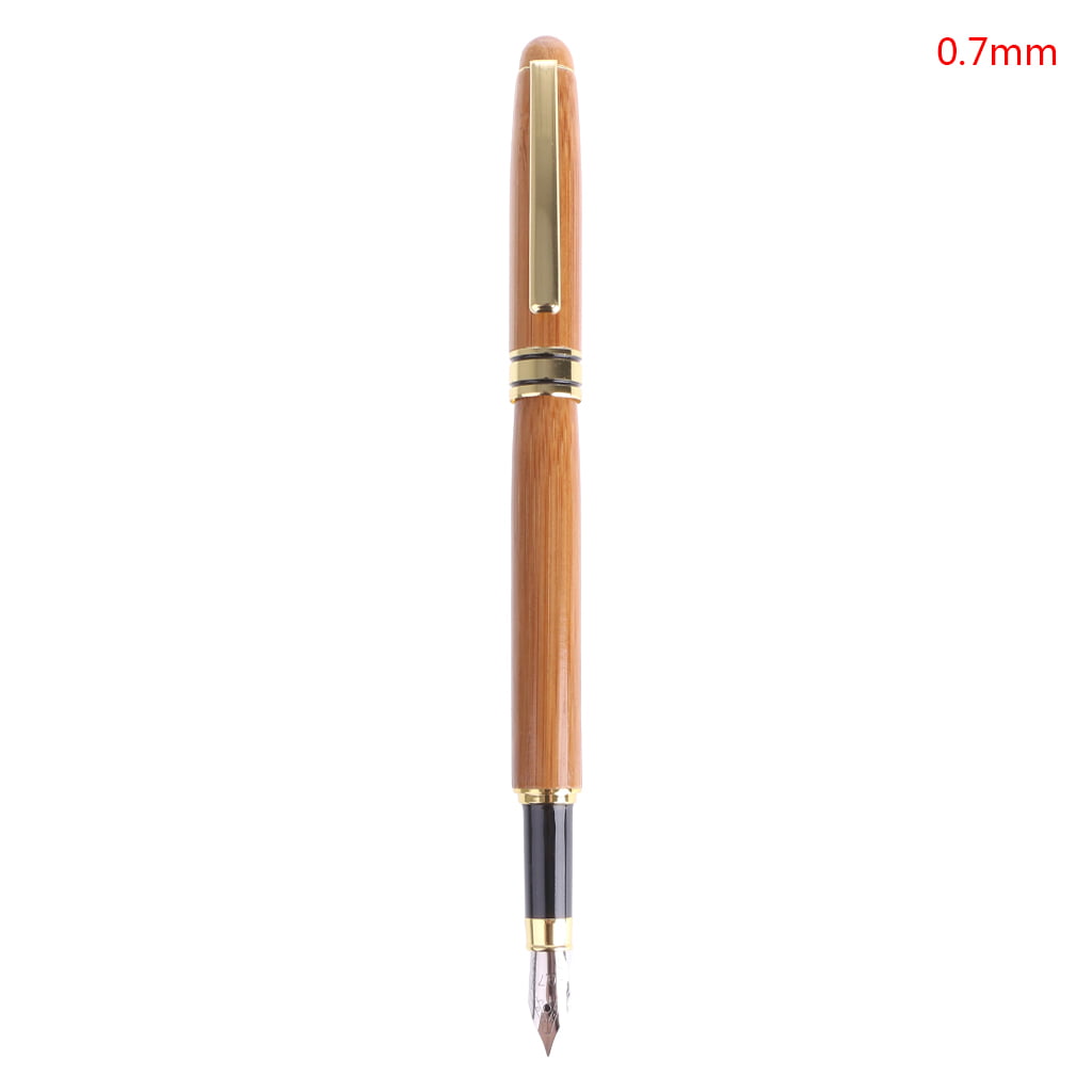 Gullor Handcrafted Wooden Ballpoint Pen Made of Rosewood and Brass Brownish Yellow Stripes
