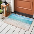 thumbnail image 4 of Summer Ocean 2x3 Area Rugs for Living Room, Modern Blue Beach Waves Blue Sky Non Slip Floor Mat Washable Low-Profile Indoor Carpet for Bedroom, Dining Room, Bathroom, 4 of 9