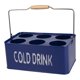 thumbnail image 5 of Estante de la cesta del totalizador del tenedor del portador de la cerveza del paquete 6 para la barra del pub del restaurante Azul Baoblaze Carrito de cesta de cerveza, 5 of 8