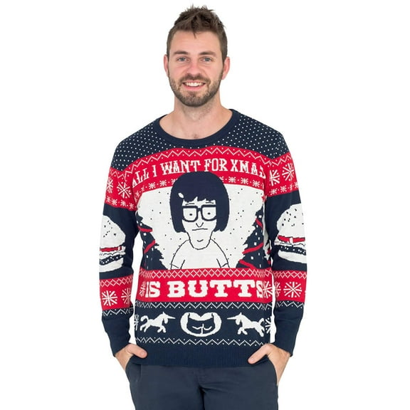 Bob's Burgers Tina All I Want for Xmas is Butts Christmas Sweater