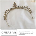 thumbnail image 3 of KAKOWELY Tiaras Negras De Metal Con Rhinestone Para Mujer Delicada Para Vestido Formal, 3 of 6