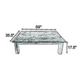 thumbnail image 5 of Benjara 59" Rustic Coffee Table- Rectangular Top- Old Antique Wood- Brown, 5 of 5